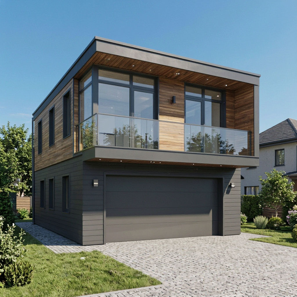 Above garage ADU exterior