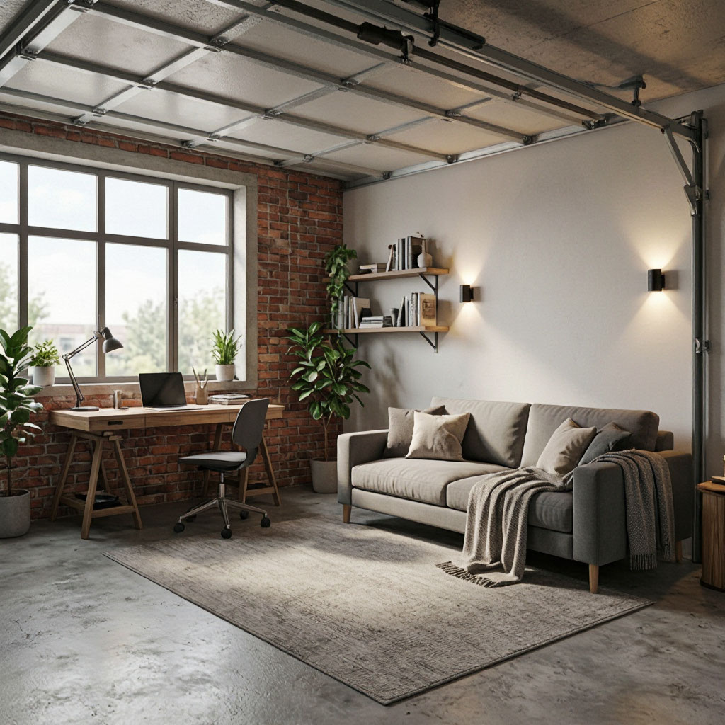 Garage conversion interior