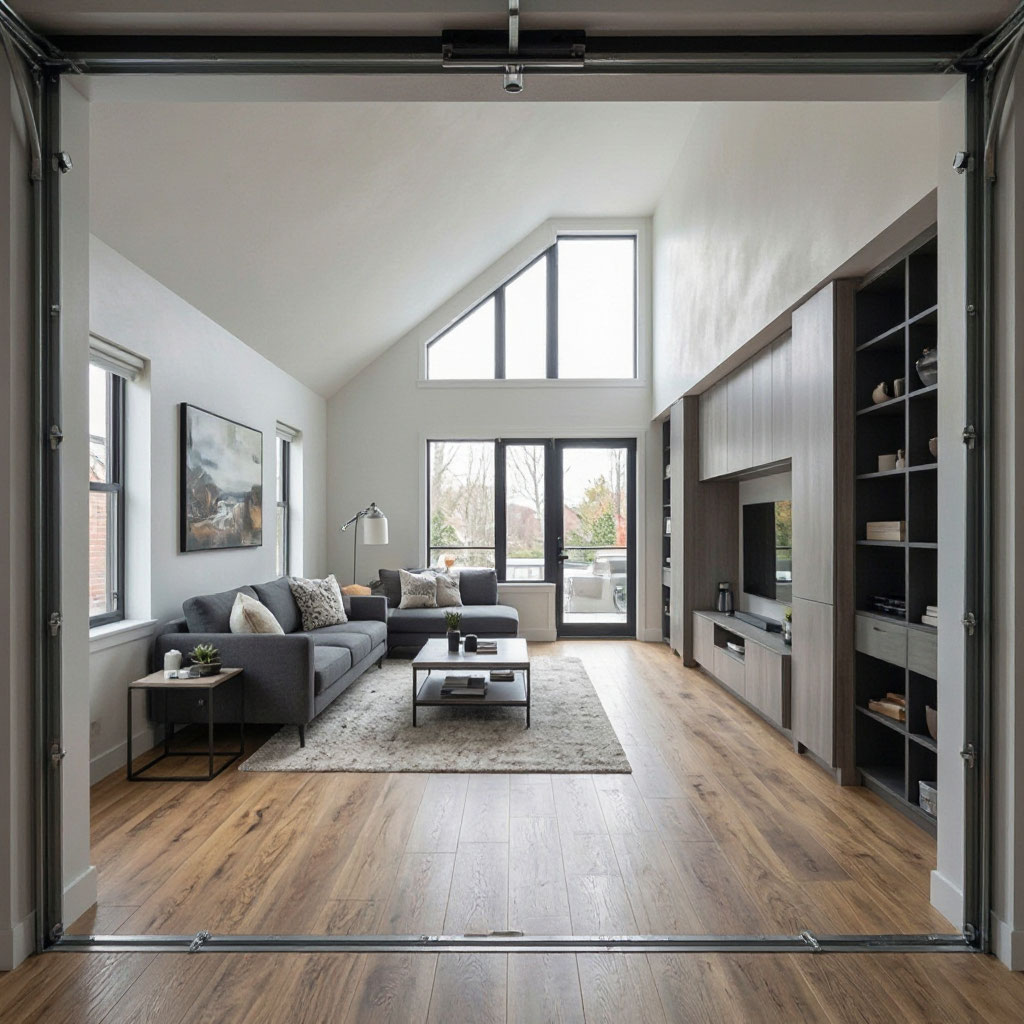 Garage conversion ADU interior
